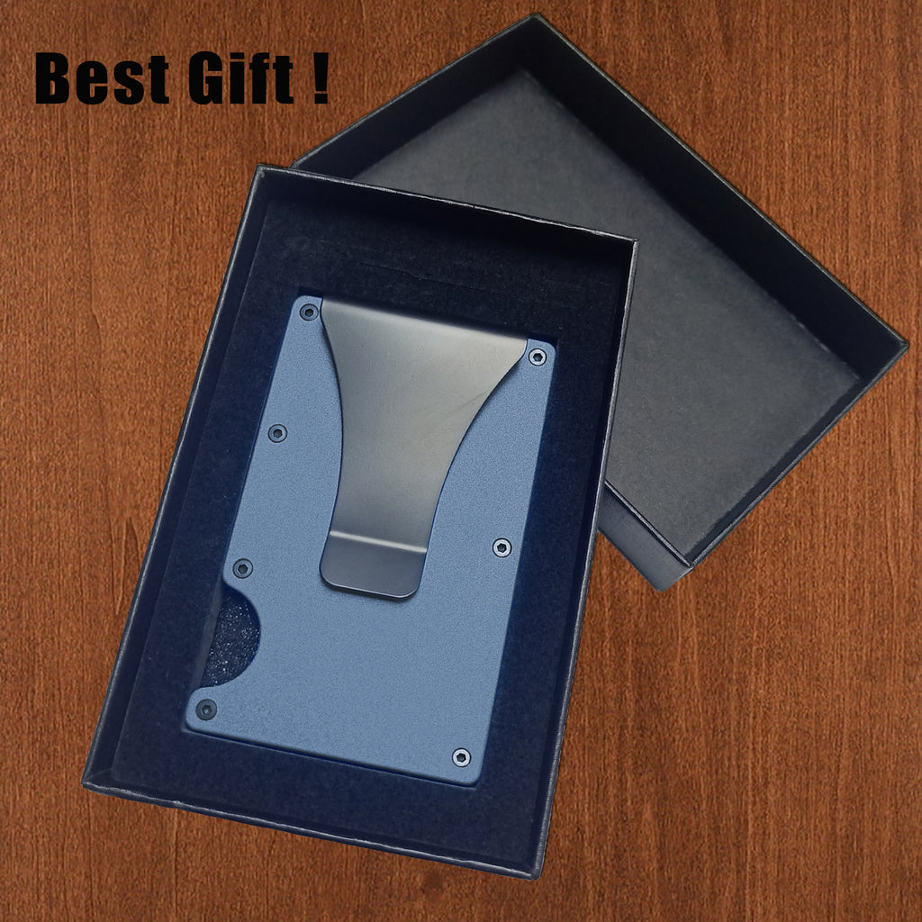 Metal Money Clip Wallet RFID Credit Card Holder for Men and Women